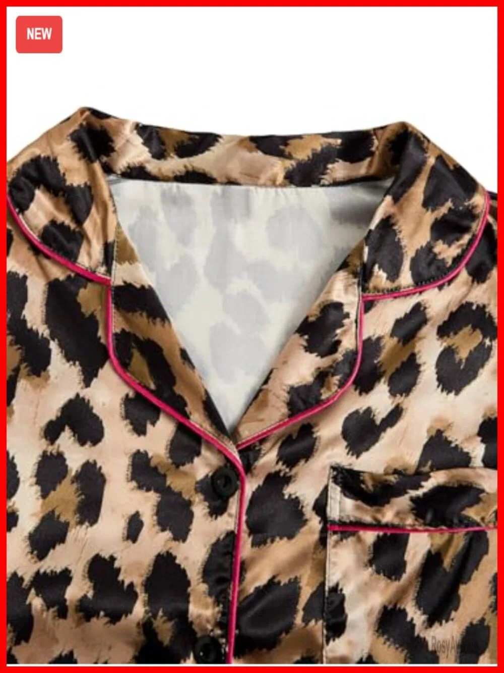 Women's 2 Piece Satin Pajama Set Button Front Short Sleeve Pjs Sleepwear
